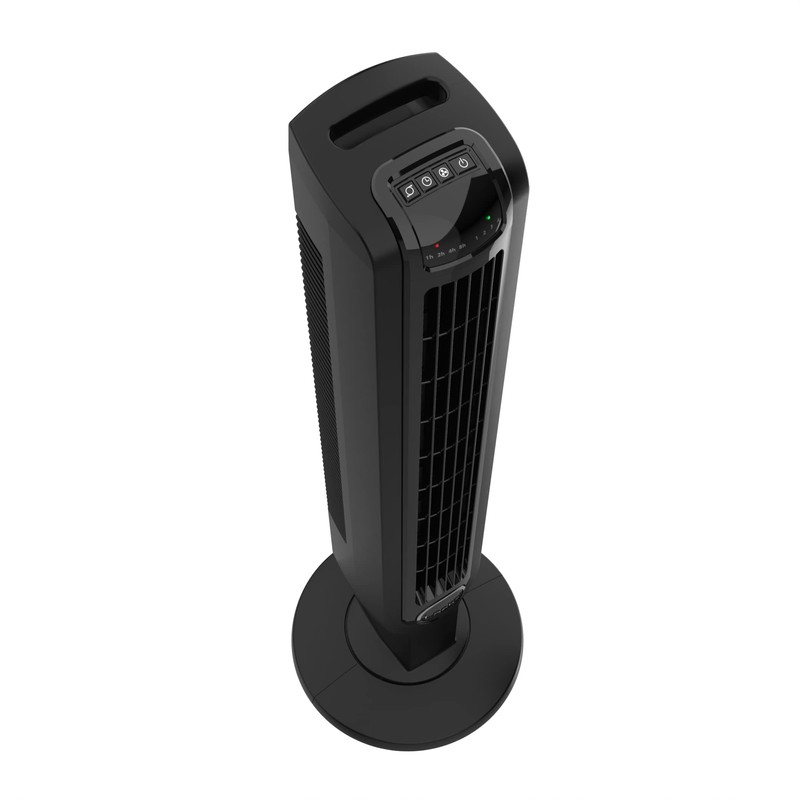 Lasko Oscillating Tower Fan, Remote Control, Timer, Dark Mode, 4