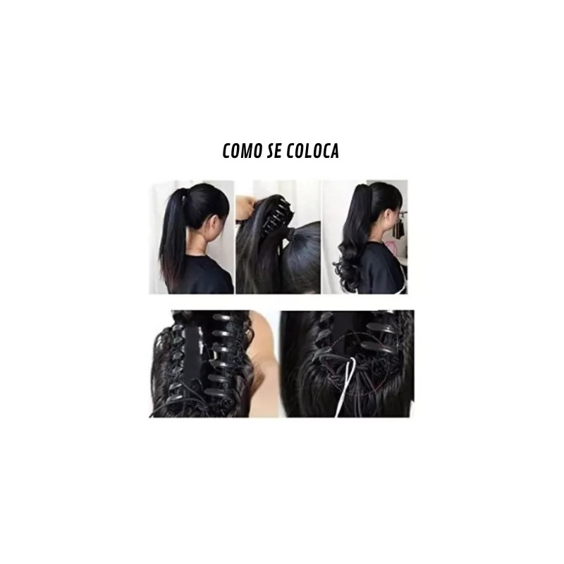 Casablanca Extensiones Chongo Resistente Al Calor Con Pinza 32 PLG