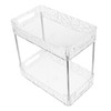 WOONEKY Bathroom Vanity Organizer Countertop 2-Tier Kitchen Spice Rack Countertop