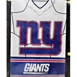 Team Sports America New York Giants Team Jersey Suede Foil House Flag 29x43 Team Sports America