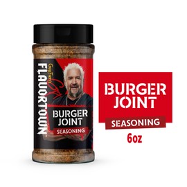 Guy Fieri's Flavortown Burger Joint Seasoning - Blend of Garlic, Onion, & Spices, Grill Seasoning for Beef & Hamburgers, BBQ Meat Rub for Grilling & Smoking - 6 oz (Pack of 1)