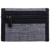 RED X Mens Canvas Tri-Fold Chain Wallet - Grey