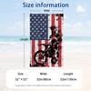 WZOMT Microfiber Beach Towel American Flag Motocross Beach Towel Funny
