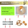 Stainless Steel Bagel Slicer and Cutter, Bagel Holder for Slicing