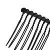 VOCOSTE Anti-Slip Hairside Comb Axserie Metal Black Hair Side Comb