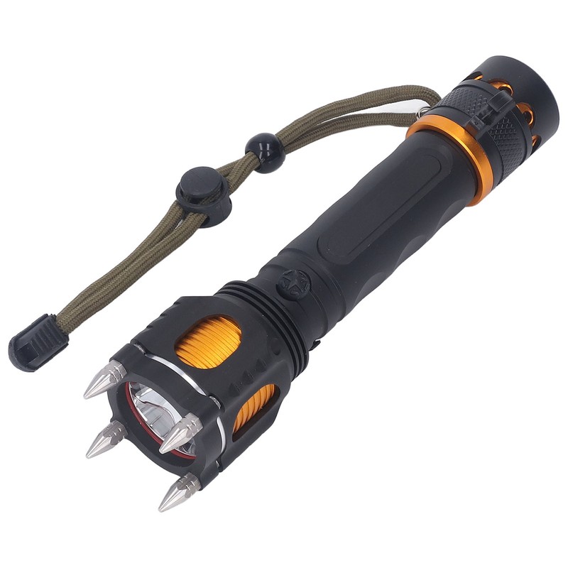 Rechargeable LED Flashlight Self Defense Super Bright Emergency Flashlight for