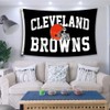 LCFHOME Browns Flag Cleveland Banner with Two Metal Grommets Double
