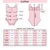 CutiePlusU Cotton Button Crotch Adult Sling Onesie Bodysuit V-Neck Button,