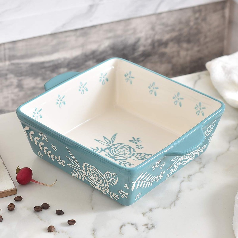 Wisenvoy Baking Dish 8x8 Baking Pan Brownie Pan Casserole Dish