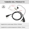 Juego de 12 Pack Walkie Talkie Auricular, Walkie Talkie Auricular