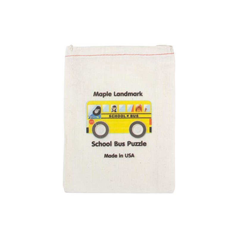 School Bus Shaped Puzzle - Made in USA