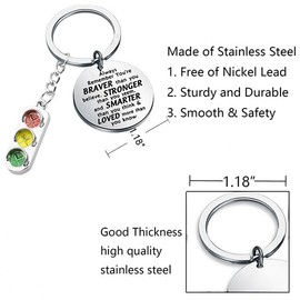 BNQL Traffic Light Keychain Driver Gift Driver Keychain Gift for New Driver School Crossing Guard Keychain Driving Instructor, Traffic Light Keychain, Large