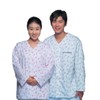 [Patient uniform] Pink floral pattern (female) / Light green floral pattern (Male) Light green floral pattern/XL