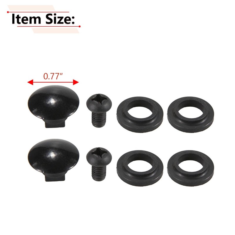 RLB-HILON 2PCS Rear Window Latch Bolt Nut Screw Compatible with