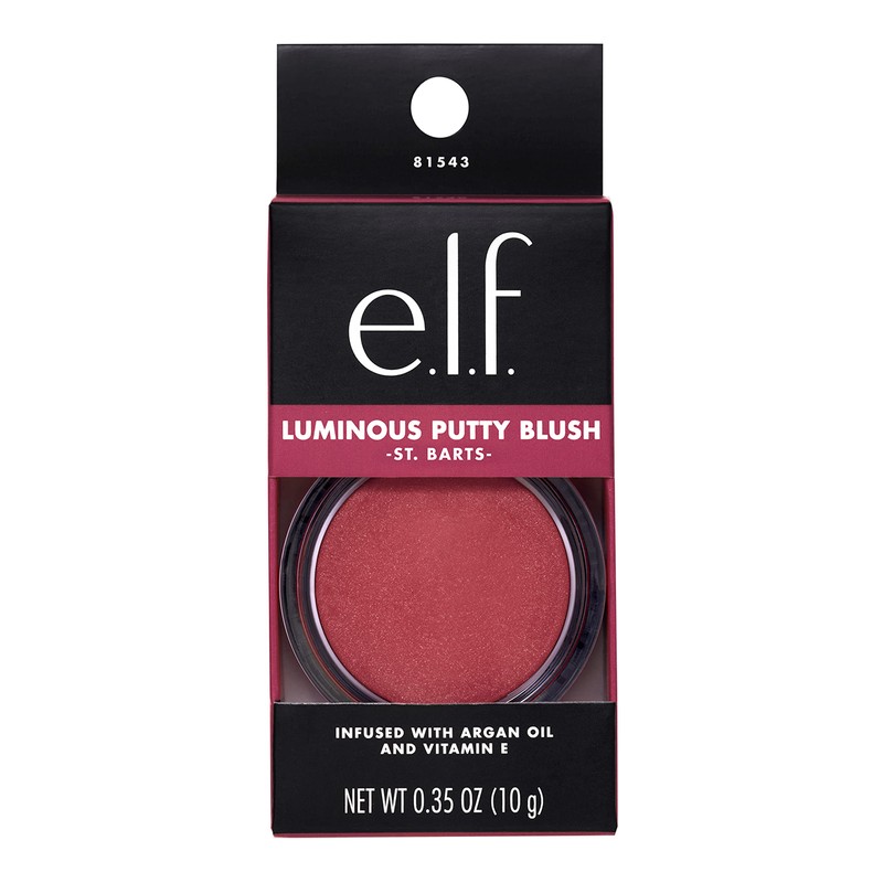 e.l.f. Luminous Putty Blush, Putty-to-Powder, Buildable with Subtle Shimmer, Highly