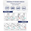 TOYOUN Classic Universal PU Leather Car Seat Covers Full Set
