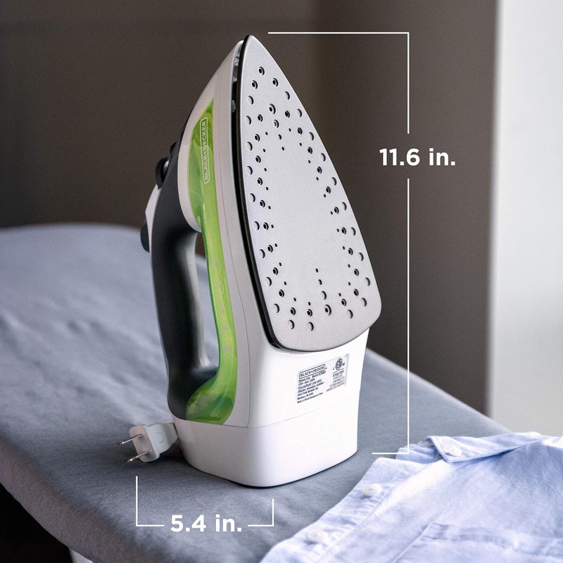 Black & Decker ICR06X Xpress Steam Cord Reel Iron, Grey/Green