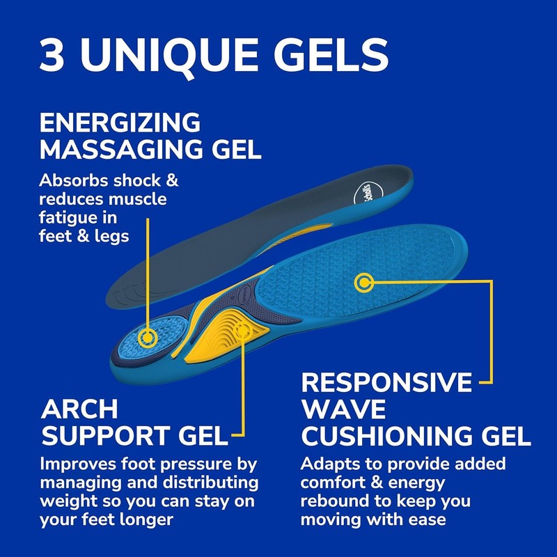 Dr. Scholl's Massaging Gel Insoles for Men-1 Pair