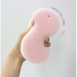 OHE Body Sponge, Height 5.9 x Width 3.5 x Thickness 1.9 inches (15 x 8.8 x 4.9 cm), Pink BC Body Fresh, Rich Foaming, Made in Japan