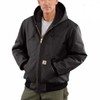 CarharttMenLoose Fit Firm Duck Insulated Flannel-Lined Active JacketBlackMedium
