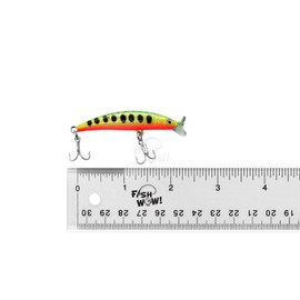 Fish WOW! 10pcs 1/8oz Minnow Bait Crankbait 2-1/4 inch Jerkbait Freshwater Saltwater Fishing Lures - 5 Colors Set