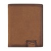 camel active Dallas Men's RFID Portrait Leather Wallet, Medium, cognac