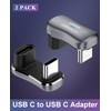 Duttek USB C 180 Degree Adapter 140W, U-Shaped USB C