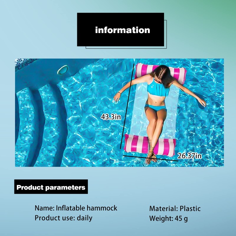ERNITES 2 Pack Water Hammock - The Ultimate Pool Float