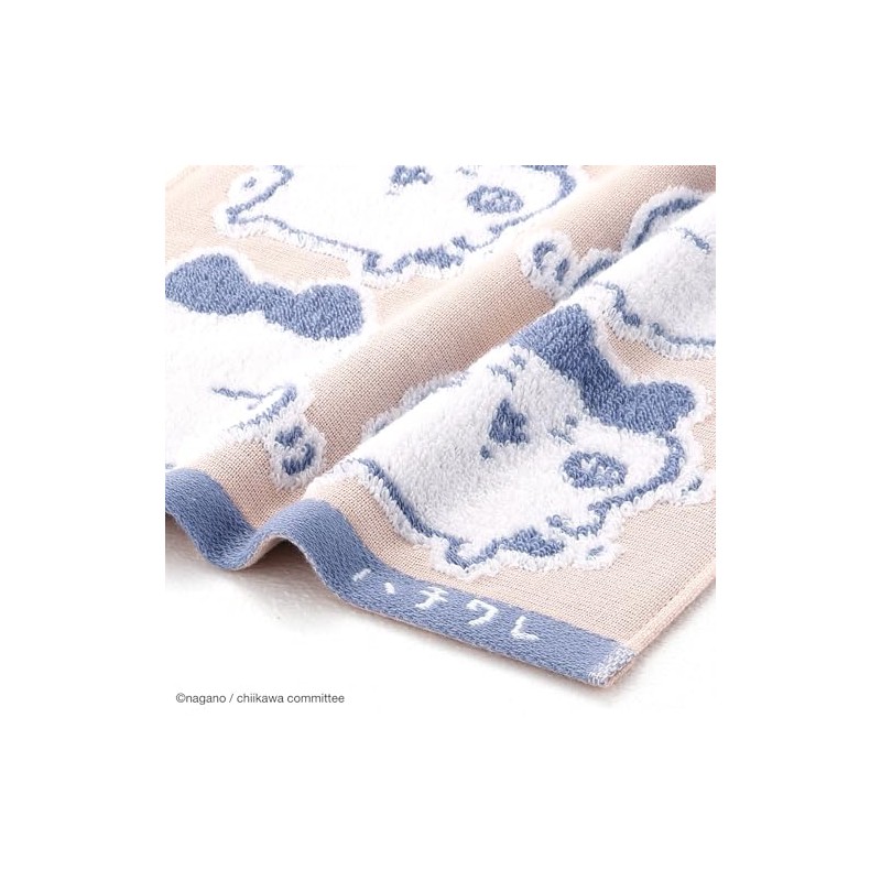 Chiikawa 41-1230080 Ye Towel Handkerchief, Pink, Gauze Pile, Approx. 9.8