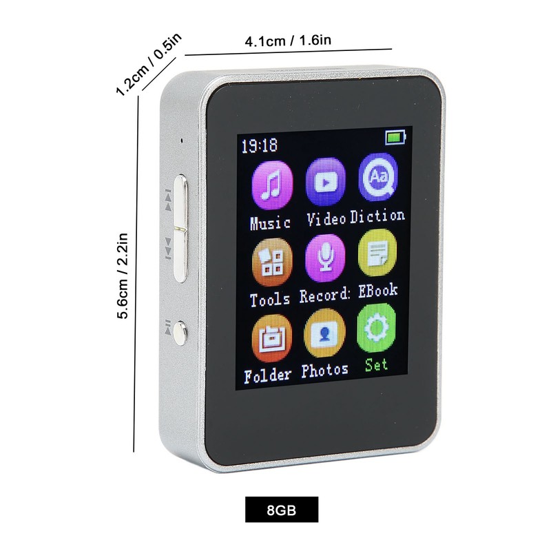 T7 MP4 Player 1.8inch Large Screen Music Player with FM