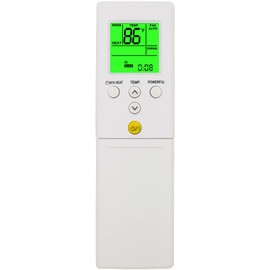 RCECAOSHAN Replacement for Fujitsu Air Conditioner Remote Control AR-REM1U ARREM1U ASU9RLS3Y ASU12RLS3Y ASU15RLS3Y ASU30RLE, ASUG09LZAS ASUG12LZAS ASUG15LZAS Display in Both Fahrenheit and Celsius