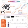 Lvyinyin RGBWW Curio Cabinet Display Light Kit, Under Above LED