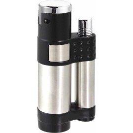 Vector Stratos Single Jet Torch Cigar Lighter - Black Matte - New