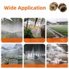 5pcs Brass 1/2" Male Thread Adjustable Misting Nozzles Irrigation Golden