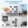 Large Compartment Water Bottle Organizer,4 Tier Stackable Water Bottle Rack