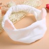 Rabbit design microfiber hairband white color summer accessories / 토끼 디자인 극세사 헤어밴드 화이트 색상 여름 액세서리