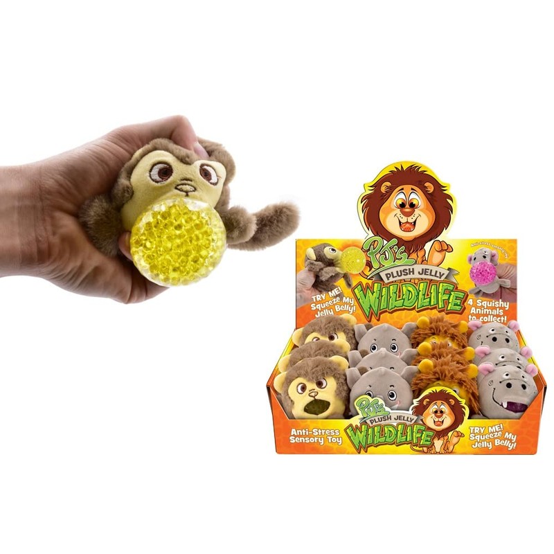 KandyToys Plush Jellyball Animal (One Supplied) ASSORTED