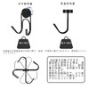 Wowfill Magnetic Hook with Magnet, 304 Stainless Steel, Rustproof, Vertical