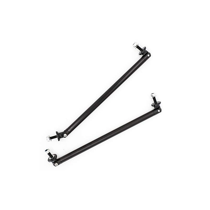 2x Adjustable Front Bumper Lip Splitter Strut Brace Rod Support