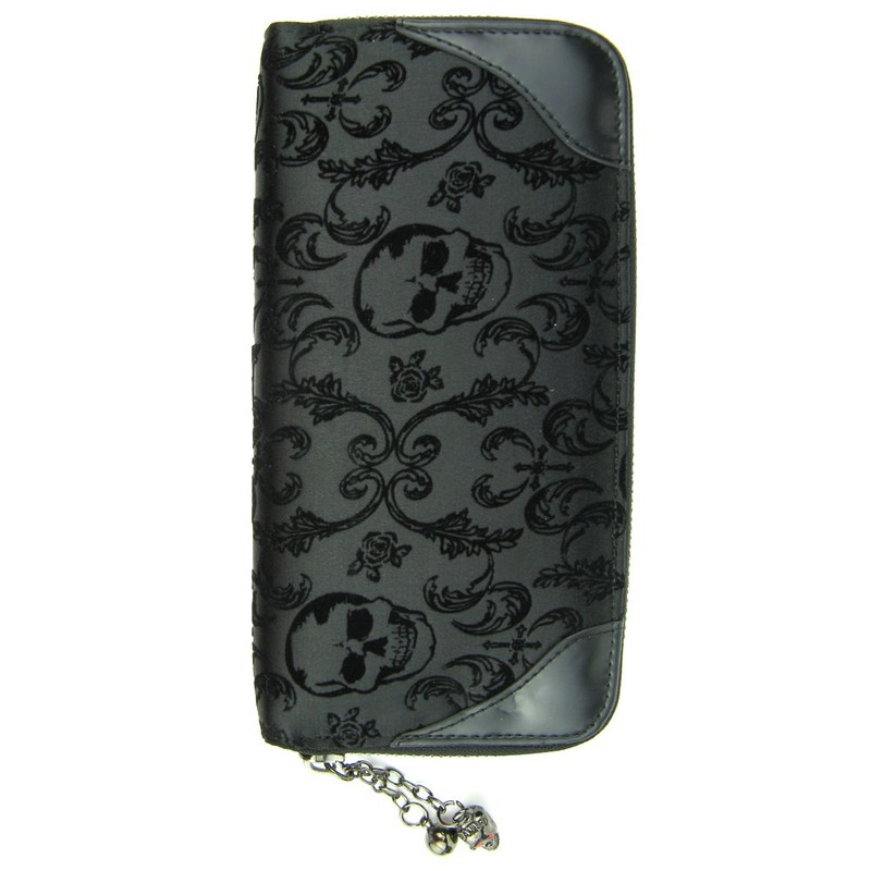 Banned Women's Wallet - Skeleton Lady Purse, black
