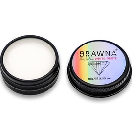 BRAWNA Pasta Blanca para Mapeo de Cejas y Labios 10g | Pasta Profesional PMU para Microblading, Lip Blushing, Henna y Tinte | Pomada Pro Contour para Simetría y Diseño de Precisión | Brow Mapping