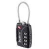 SharkByte TSA Suitcase Locks - 4-Dial Security Travel Combination Padlock,