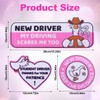 3pcs Magnetic Student Driver Stickers, Novice Driver Magnet Adhesive Style