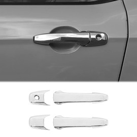 CheroCar for Mustang Door Handle Trim Cover Exterior Decoration Accessories for 2004-2014 Ford Mustang (Chrome)