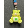 Molly's Charms handmade cartoon bear love keyring - green