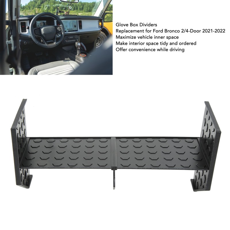 4PCs Glove Box Dividers Car Interior Space Organizer Replacement For