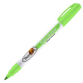 Thornton's Art Supply Vibrant Premium Oil-Based Paint Markers Pen Fine Lime Green for Craft, Rock Painting | Safe for Kids | Write on Multi Surface Glass Metal Stone Ceramics Wood Rubber Plastic