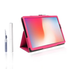 AGM Pad T1 11 inch Android 14 Lightweight Dual Fold Case Cover with Earphone Cleaning Pen (Pink)
