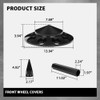 G-PLUS Front Wheel Covers 33mm Spiked Hub Axle Compatible with