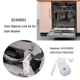 Door Balance Link Kit for 8194001 Whirlpool Kenmore Dishwasher KitchenAid Replaces W10158291 8194001VP 8270018 PS972325 AP3775412